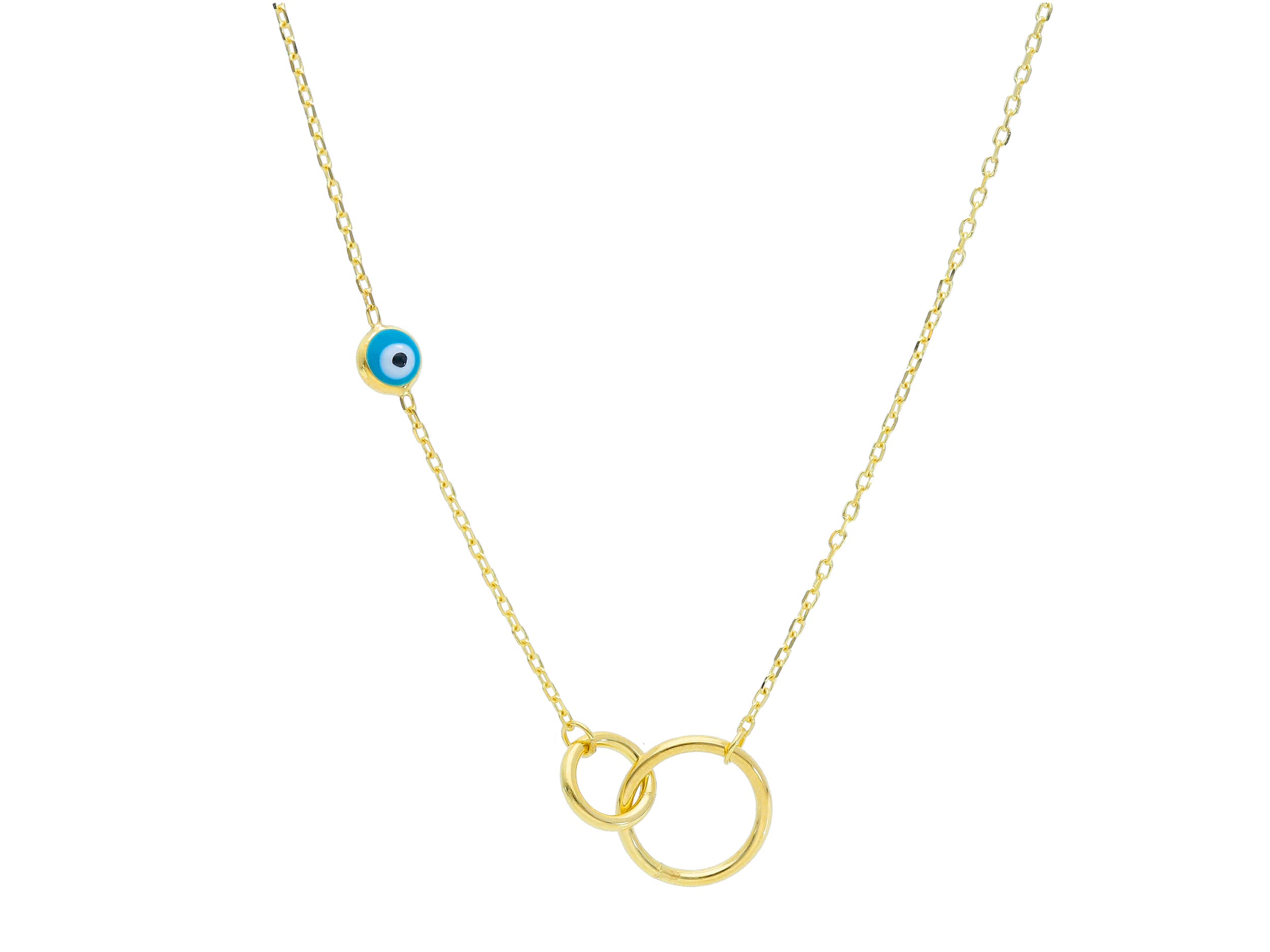 Golden necklace k14 with (code S249363)